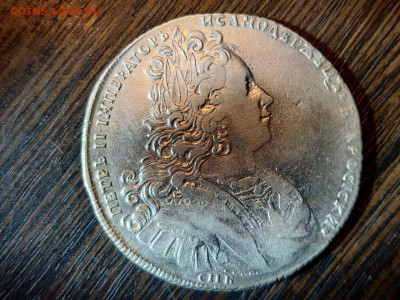 Рубль 1727, Петр II - 32AA2AB5-6EC5-4821-9622-7163A5F0446B