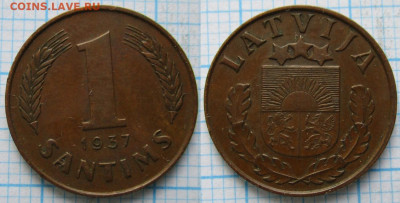 Латвия 1 сантим 1937 до 20-07-21 в 22:00 - Латвия 1 сантим 1937    213-К104-2789