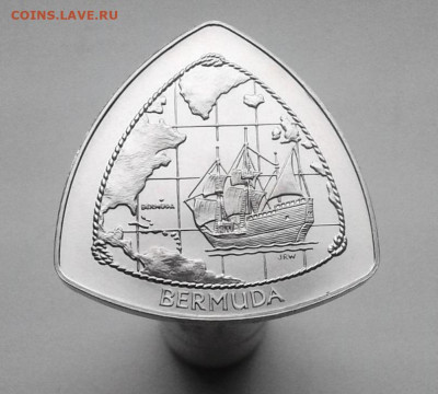 Бермуды 1$ доллар 1998 Бермудский треугольник Корабль - bermudy_bermudskie_ostrova_1_dollar_1998_korabl_treugolnaja