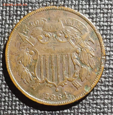 Монеты США 1857 и 1864 - 2