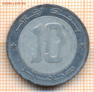 Алжир 10 динаров 2002 г., до 21.07.2021 г. 22.00 по Москве - Алжир 10 динаров 2002 3182а
