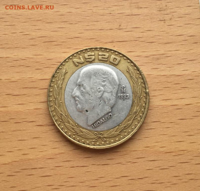 биметалл Мексика 20 новых песо 1993 серебро Священник - bimetall_meksika_20_novykh_peso_1993_svjashchennik_migel_idalgo_serebro