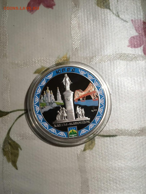2 Доллара Ханты-Мансийск Памятник Югры 2010 НИУЭ серебро - pQ3kSQhYq14