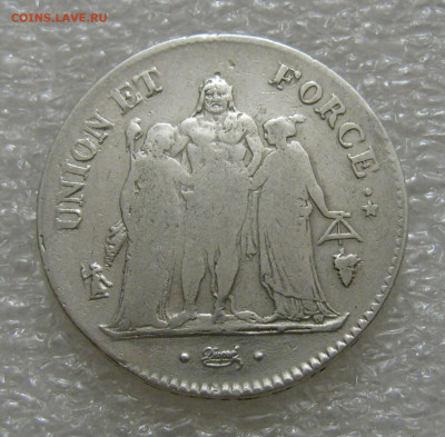 Франция. Первая республика - Консулат. 5 ФРАНКОВ 1799 L'AN8 - 5 ФРАНКОВ 1799 L'AN8 (7).JPG