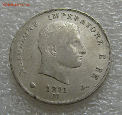 Королевство Италия. Наполеон I.  5 ЛИР 1811 года. - 5 ЛИР1811 (4).JPG
