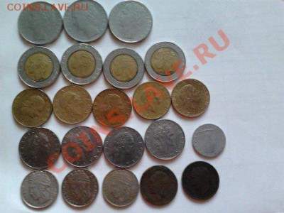 Монеты разных стран и номиналов (пополняемая). - 97 италия.