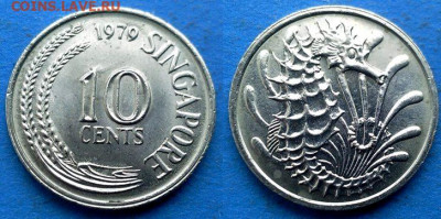 Сингапур - 10 центов 1979 года (Фауна) до 22.07 - Сингапур 10 центов, 1979