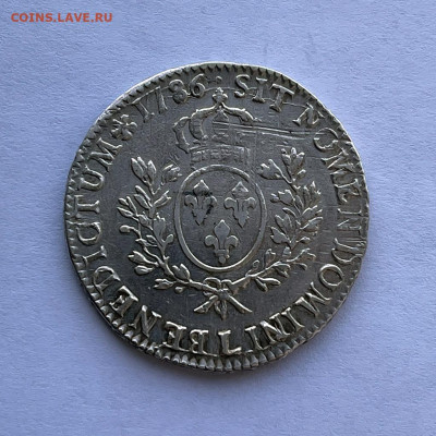 Франция Людовик XVI 1 экю 1786 г. с 200 р. до 19.07.2021 - IMG_2314.JPG