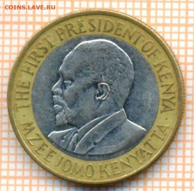 Кения 10 шиллингов 2010 г., до 24.07.2021 г. 22.00 по Москве - Кения 10 шиллингов 2010 3231а