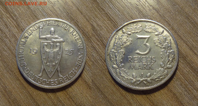 Веймар 3 марки 1925J 1000-летие Рейланда - mOC8qqeJ8l4