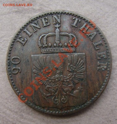 - Германия - Пруссия  4 Пф 1856 - до 27.10.11 в 22.00 М - Coin1185(2)