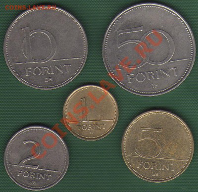 Венгрия 5 монет (Вторая Республика, 1989-) до 24.10.11 21-00 - Венгрия 2-ая Республика 2а