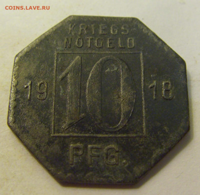 Нотгельд 10 пф 1918 Хехинген №1 27.07.2021 22:00 МСК - CIMG0161.JPG