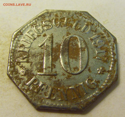 Нотгельд 10 пф 1917 Вайсбаден №3 27.07.2021 22:00 МСК - CIMG0361.JPG
