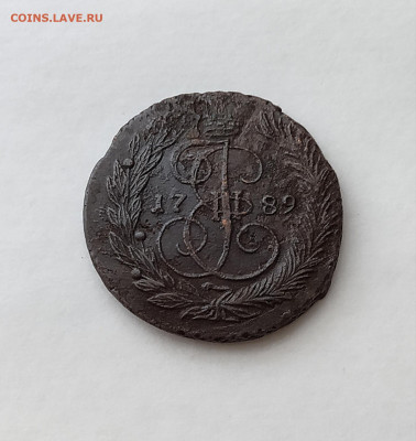 2 копейки 1789 год. Инкузный брак (кусочек) - Polish_20210723_114830099