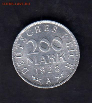 Германия 1923 200 марок без оборота до 31 07 - 280