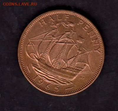 Великобритания 1965 пол пенни в блеске  парусник до 31 07 - 295