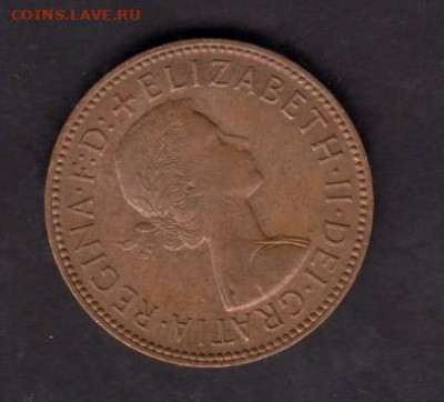 Великобритания 1965 пол пенни в блеске  парусник до 31 07 - 295а