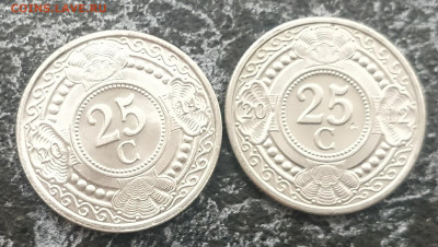 (АКЦИЯ) НИДЕРЛАНДСКИЕ АНТИЛЫ 25 центов 2 шт.с РУБЛЯ до 31.07 - IMG_20210728_142336__01