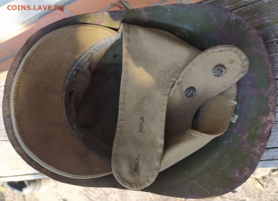 Каска пожарного СССР - Каска пожарного СССР Тип М-103-61  кепка от афганки в качестве подшлемника (10)