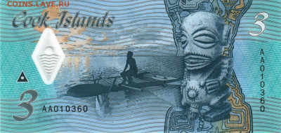 Новости 2017 года, пополняемая - Cook_Islands_GOV_3_dollars_2021.08.04_B111a_PNL_AA_010360_r-1536x729