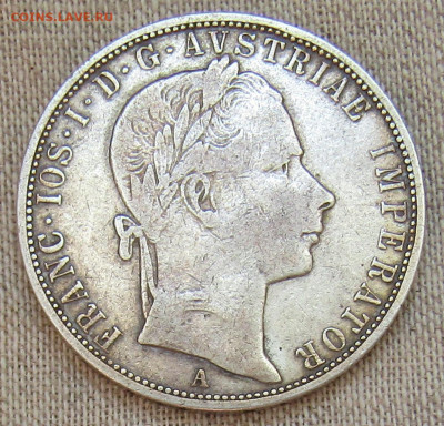 Австрия 1 флорин 1858 Франц Иосиф I Серебро - IMG_2409.JPG
