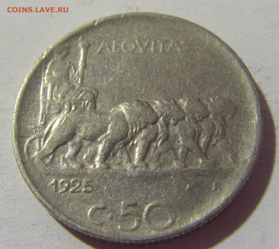 50 чентезимо 1925 рубчатый гурт Италия №1 03.08.2021 22:00 М - CIMG2533.JPG