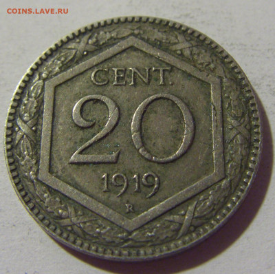 20 чентезимо 1919 рубчатый гурт Италия №1 03.08.2021 22:00 М - CIMG2551.JPG