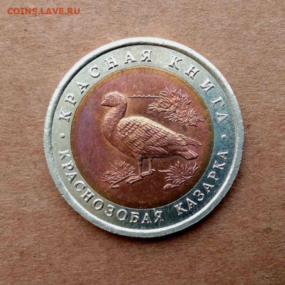10 рублей 1992 г. Краснозобая казарка. до 04.08 в 22.00 мск - 2