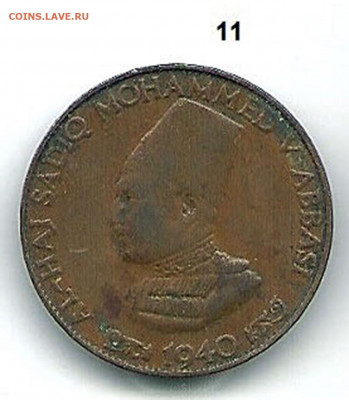 2 пайса, 1940 год. Медь. - Индийские княжества  11 аверс
