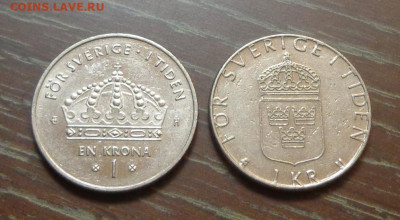 ШВЕЦИЯ - 1 крона ходячка два типа до 10.08, 22.00 - Швеция 1 крона 1977, 2004_2.JPG