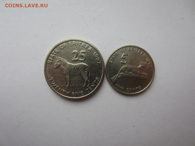 ЭРИТРЕЯ 5 центов 1997, 25 центов 1997 до 9.08 в 22.00 мск - IMG_2162.JPG