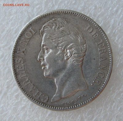 Королевство Франция. Карл X. 5 ФРАНКОВ 1827 года. - Карл (4).JPG