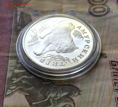 1 рубль 1993 г. Красная книга.Тигр.до 08.08.21 - IMG_6265.JPG