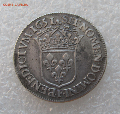 Королевство Франция. Людовик XIV. ½ ЭКЮ 1651 года. - ½ ЭКЮ 1651 (5).JPG