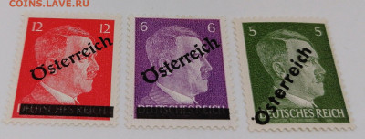 Рейх.Гитлер.Надпечатка Osterreich.Набор до 14 авг 22.00МСК - 4