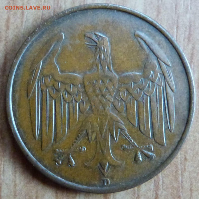4 рейхспфеннига 1932г.(D) - до 14.08.21 в 22.00 МСК - P1080753.JPG