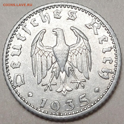 50 пфеннигов 1935г.(E) - до 14.08.21 в 22.00 МСК - 20210808_231827