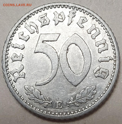 50 пфеннигов 1935г.(E) - до 14.08.21 в 22.00 МСК - 20210808_231747