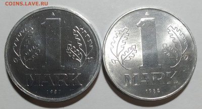 1 марка 1985, 1 марка 1987 ГДР, пруф? - IMG_20210809_023909