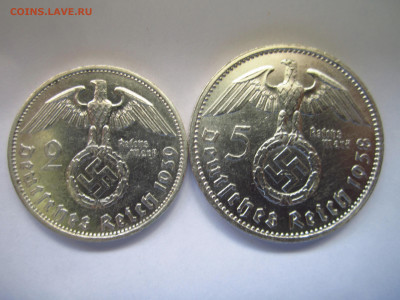 1938-39 Германия 3 рейх Гинденбург 5+2 марки 15.08.21 22:30 - IMG_7965.JPG