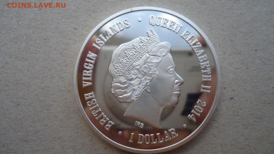 БРИТАНСКИЕ ВИРГИНСКИЕ ОСТРОВА 1 ДОЛЛАР 2014 ПОЛЯРНЫЙ МЕДВЕДЬ - DSC09446.JPG