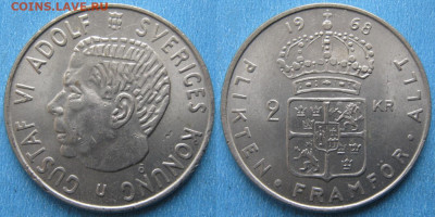 Швеция 2 кроны 1968 до 18-08-21 в 22:00 - Швеция 2 кроны 1968    201-к79-4473
