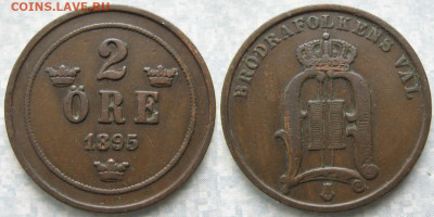 Швеция 2 эре 1895 до 18-08-21 в 22:00 - Швеция 2 эре 1895    202-к87-8219