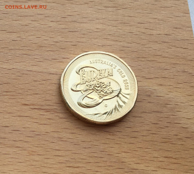 Австралия 1$ доллар 2020 самородок Эврика Золотая лихорадка - IMG_7709.JPG