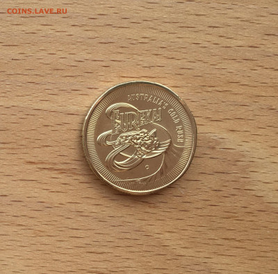 Австралия 1$ доллар 2020 самородок Эврика Золотая лихорадка - IMG_7705.JPG