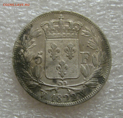 Королевство Франция. Людовик XVIII. 5 ФРАНКОВ 1822 года. W. - 22ВВ (7).JPG