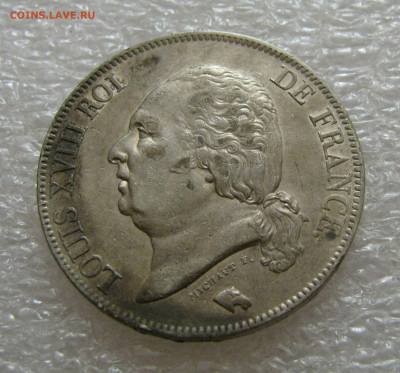Королевство Франция. Людовик XVIII. 5 ФРАНКОВ 1822 года. W. - 22ВВ (3).JPG