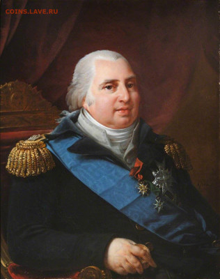 Королевство Франция. Людовик XVIII. 5 ФРАНКОВ 1822 года. W. - 22ВВ