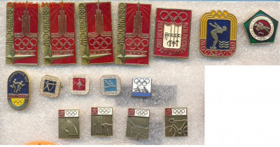 Значки олимпийские разные по 40 и 80р - 2_1
